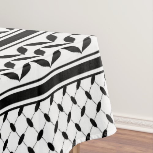 Keffiyeh Symbol of Palestine Resistance Pattern Tablecloth