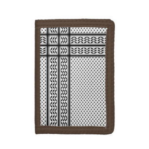 Keffiyeh Symbol of Palestine Resistance Pattern Tri-fold Wallet