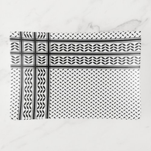 Keffiyeh Symbol of Palestine Resistance Pattern Trinket Tray