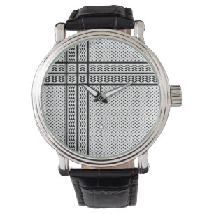 Keffiyeh Symbol of Palestine Resistance Pattern Watch