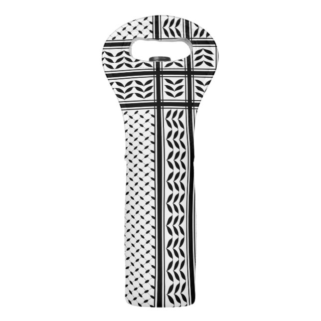 Keffiyeh Symbol of Palestine Resistance Pattern Wine Bag (Front)