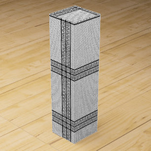 Keffiyeh Symbol of Palestine Resistance Pattern Wine Box