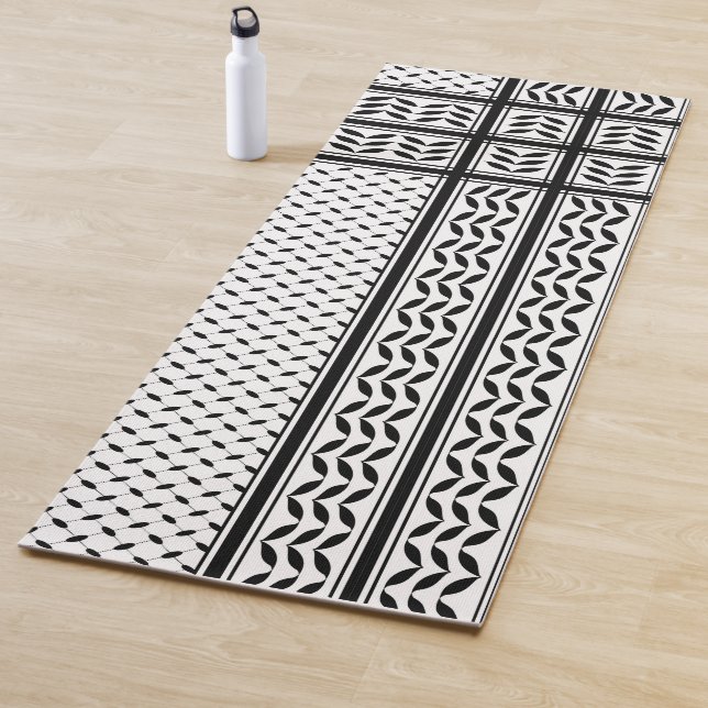 Keffiyeh Symbol of Palestine Resistance Pattern Yoga Mat (In Situ)