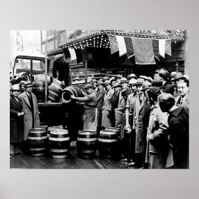 KEG BEER is DELIVERED as PROHIBITION ENDS 1933 Poster (Front)