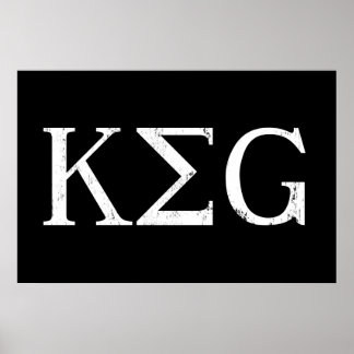 keg letters drinking tshirt poster