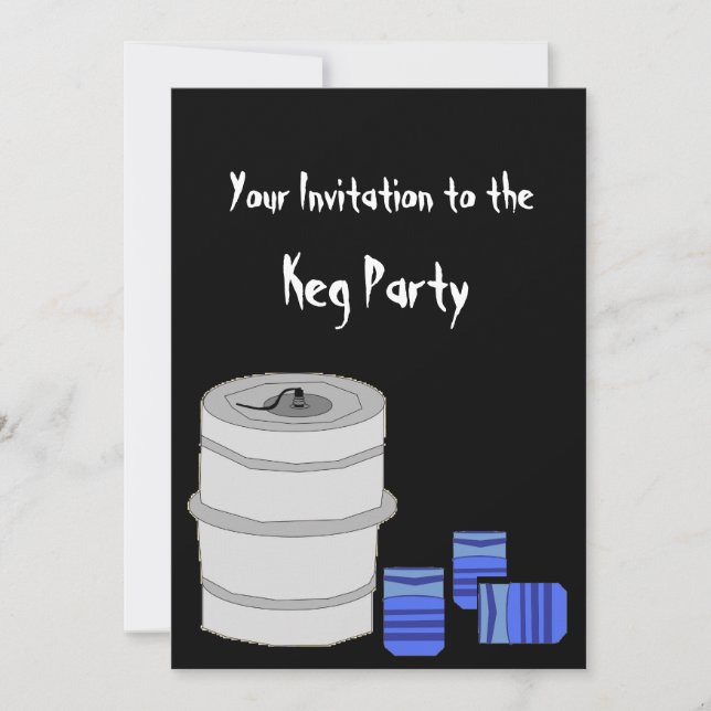 Keg Party Invitation (Front)