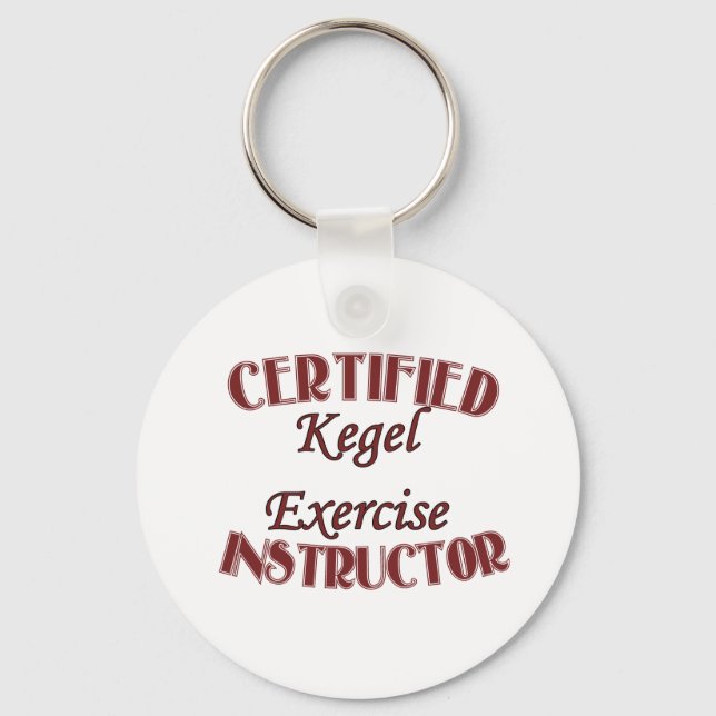Kegel Excercise Instructor Keychain (Front)