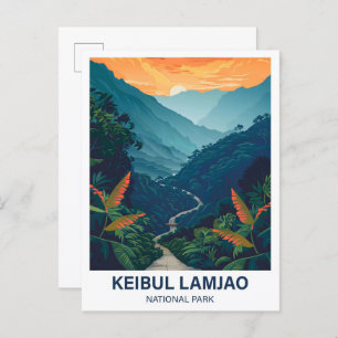 Keibul Lamjao National Park India Travel Postcard