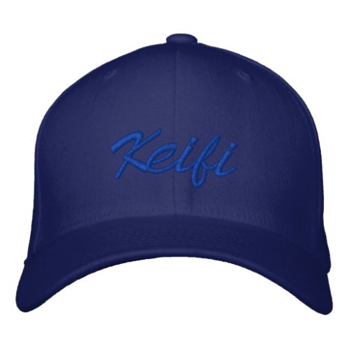 Keifi Blue Embroidered Baseball Cap