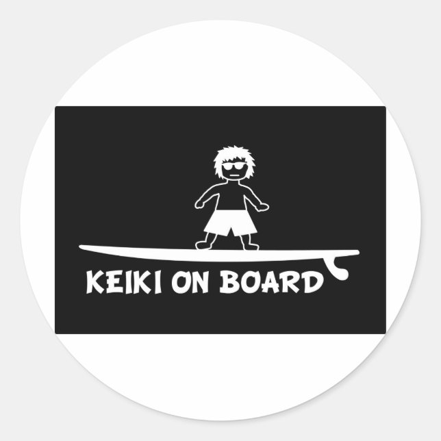 Keiki On Board.JPG Classic Round Sticker (Front)