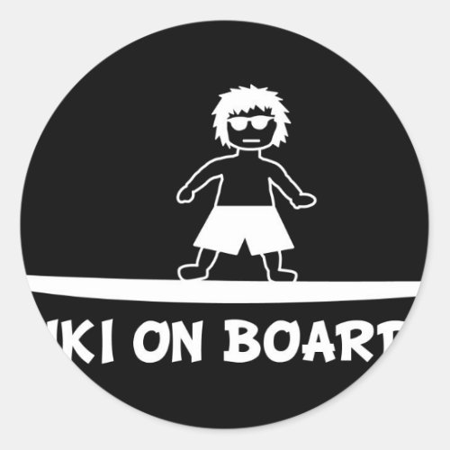 Keiki On BoardJPG Classic Round Sticker