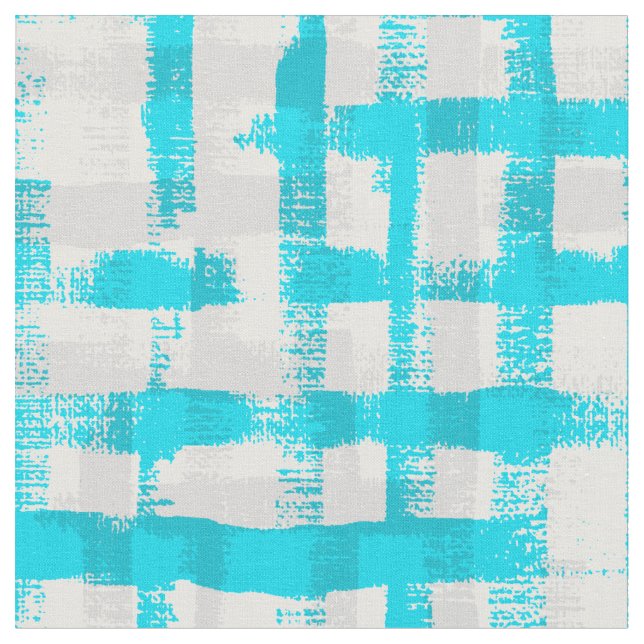 Keiki Watercolor Brushstroke Plaid Fabric (Close Up)