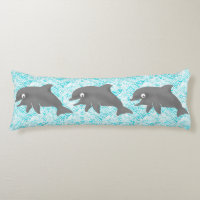 Keiki Watercolor Dolphin Wave And Plaid Reversible