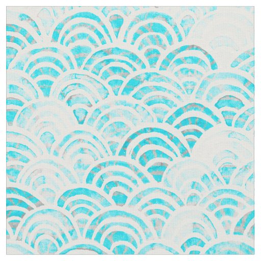Keiki Watercolor Shibori Waves Fabric