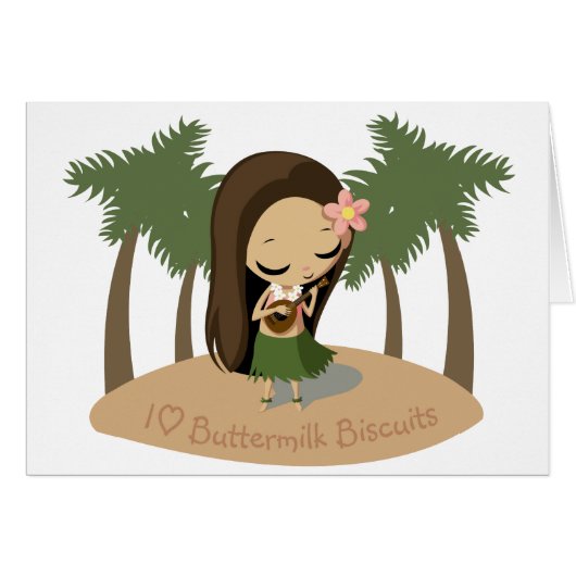 Keilana the Hula Girl Cards (Front Horizontal)