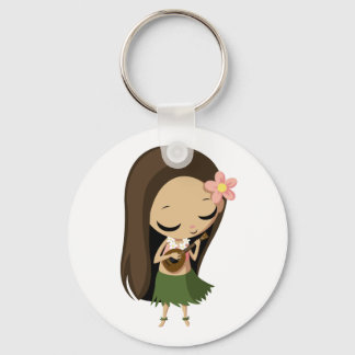 Keilana the Hula Girl Keychain