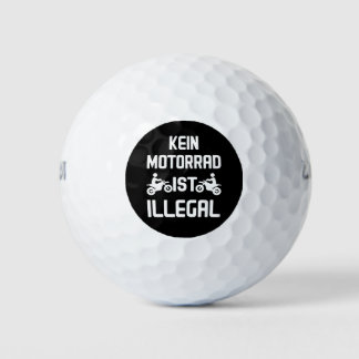 Kein Motorrad ist illegal Fahrverbot für Motorrad Golf Balls