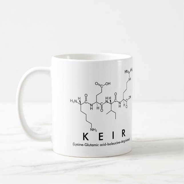 Keir peptide name mug (Left)