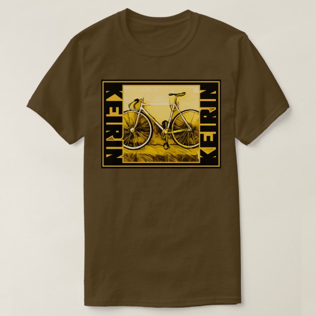 Keirin Race Bike Road Cycling Track Bike Keirin T-Shirt (Design Front)