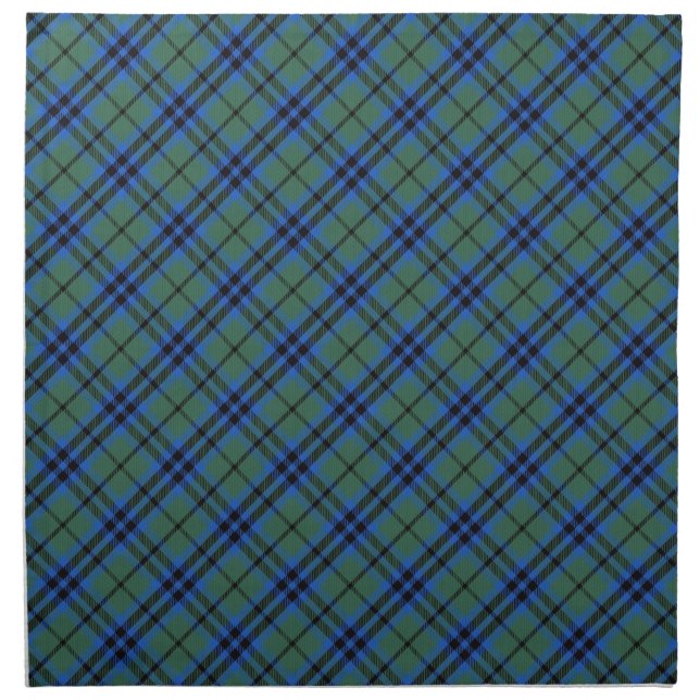 Keith Clan Scottish Tartan Plaid Pattern Cloth Napkin (Front)