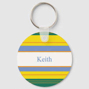 Keith Classic Stripes Keychain