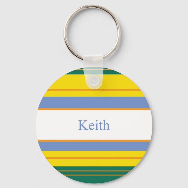 Keith Classic Stripes Keychain (Front)