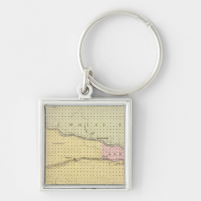 Keith County, Nebraska Keychain (Front)