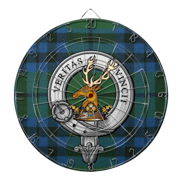 Keith Crest and Tartan Dart Board (Front)