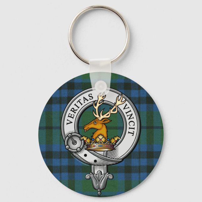 Keith Crest and Tartan Keychain (Front)