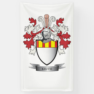 Keith Family Crest Coat of Arms Banner