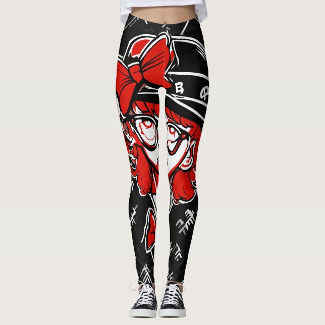  Keith Haring Inspired Graffiti Leggings (Front)