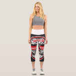 Keith Haring Style Women&#39;s Leggings with 60&#39;s Nerd