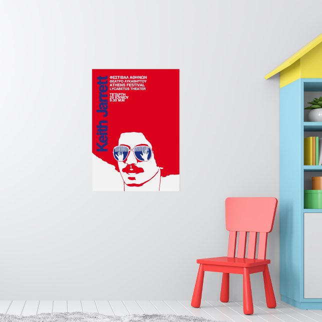 VINTAGEジャズポスター KEITH JARRETT ECM A1ポスター Keith Jarrett in Greece Jazz Vintage Poster | Zazzle