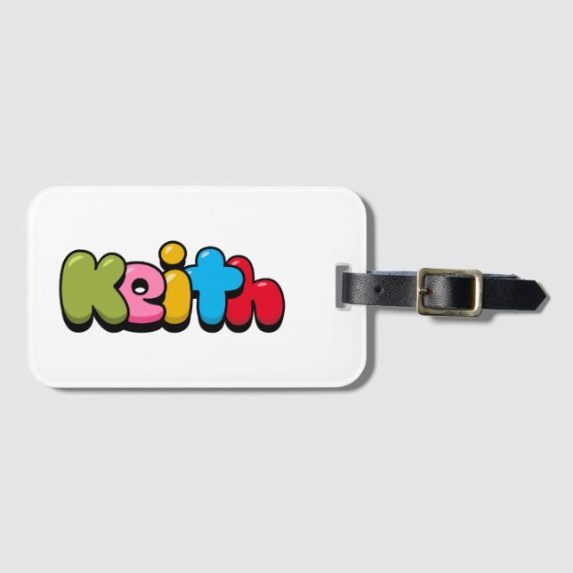 Keith Luggage Tag (Front Horizontal)