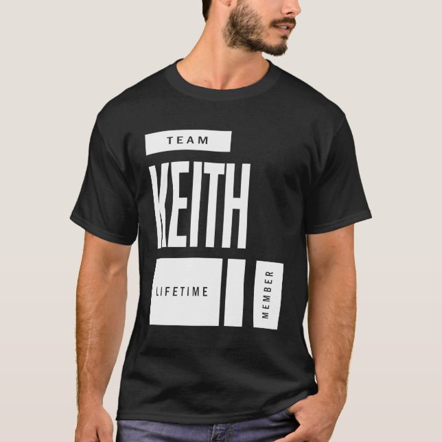Keith Personalized Name Birthday Gift T-Shirt (Front)