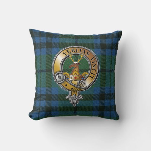 Keith Tartan  Badge Throw Pillow