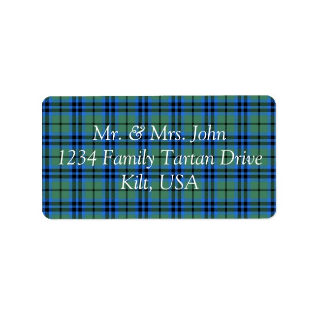 Keith Tartan Label (Front)