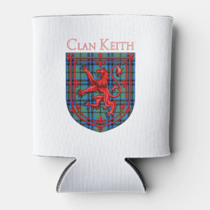 Keith Tartan Scottish Plaid Lion Rampant Can Cooler