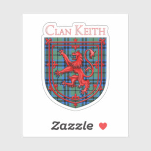 Keith Tartan Scottish Plaid Lion Rampant Sticker