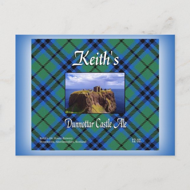 Keith's Dunnottar Castle Ale Postcard (Front)