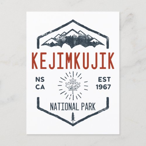Kejimkujik National Park Canada Vintage Distressed Postcard