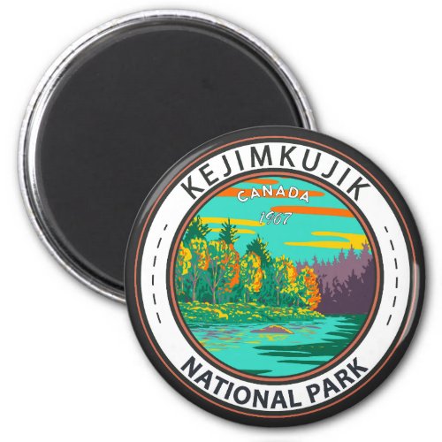 Kejimkujik National Park Still Brook Canada Badge Magnet