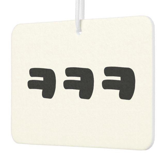 KEKEKE ㅋㅋㅋ Korean Slang Air Freshener (Left)