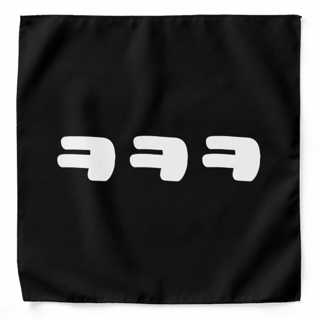 KEKEKE ㅋㅋㅋ Korean Slang Bandana (Front)