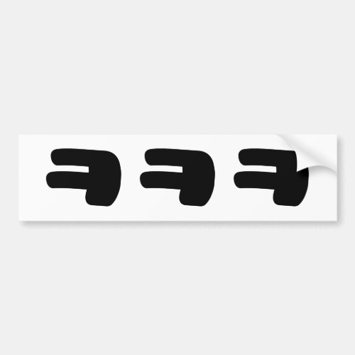 KEKEKE ㅋㅋㅋ Korean Slang Bumper Sticker