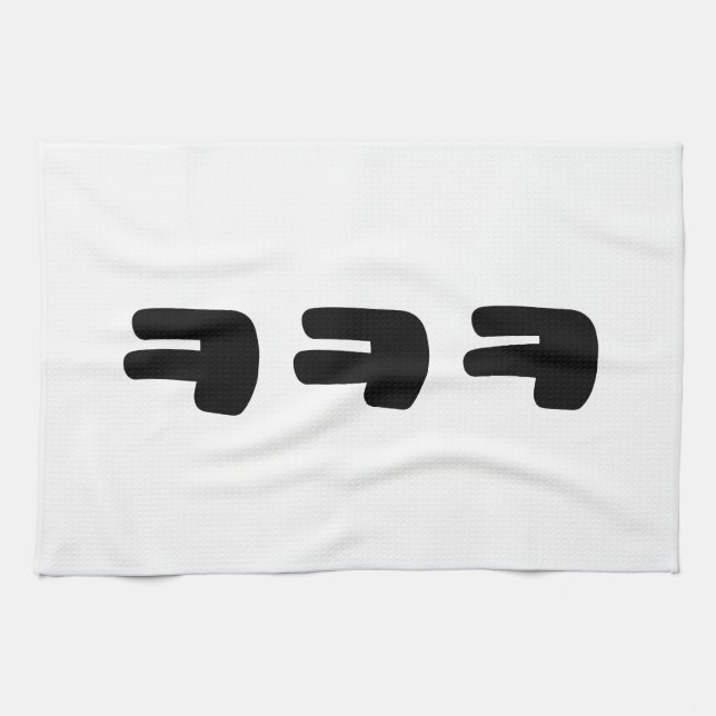 KEKEKE ㅋㅋㅋ Korean Slang Kitchen Towel (Horizontal)
