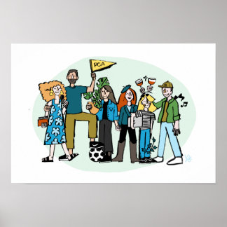 Kelcie + Friends Poster