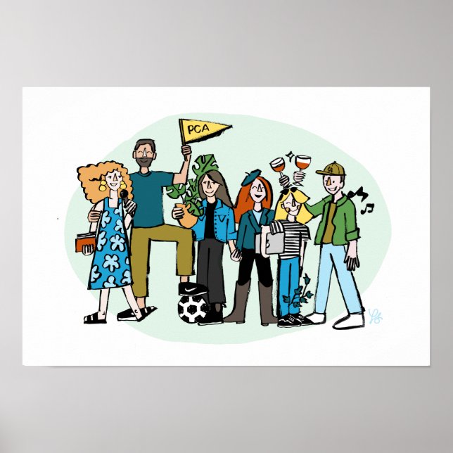 Kelcie + Friends Poster (Front)