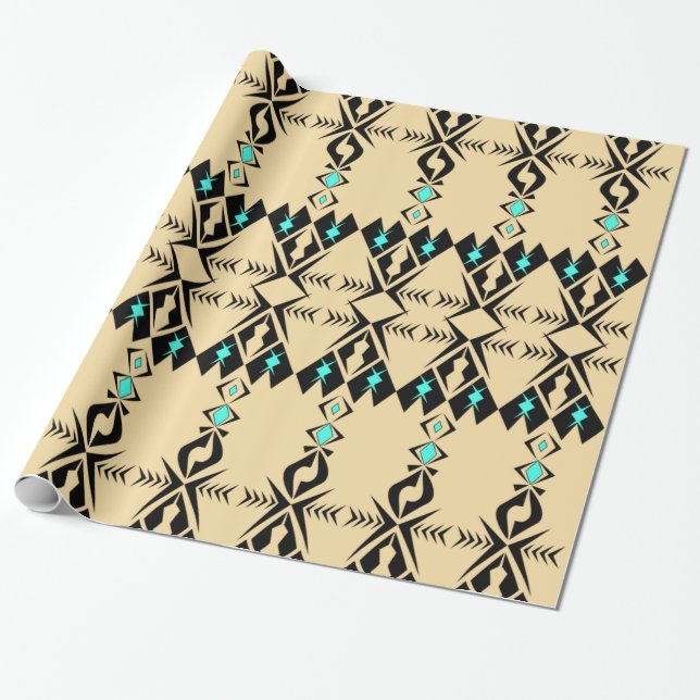 Kele ~ Sparrow Wrapping Paper (Unrolled)