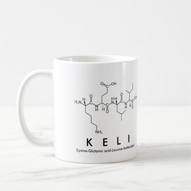 Keli peptide name mug (Left)